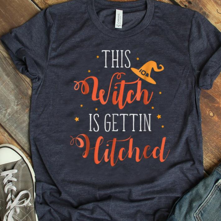 Nice This Witch Is Getting Hitched-halloween Wedding shirt