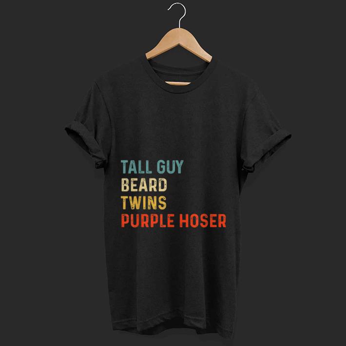  Nice Vintage Tall Guy beard Twind Purple Hoser shirt