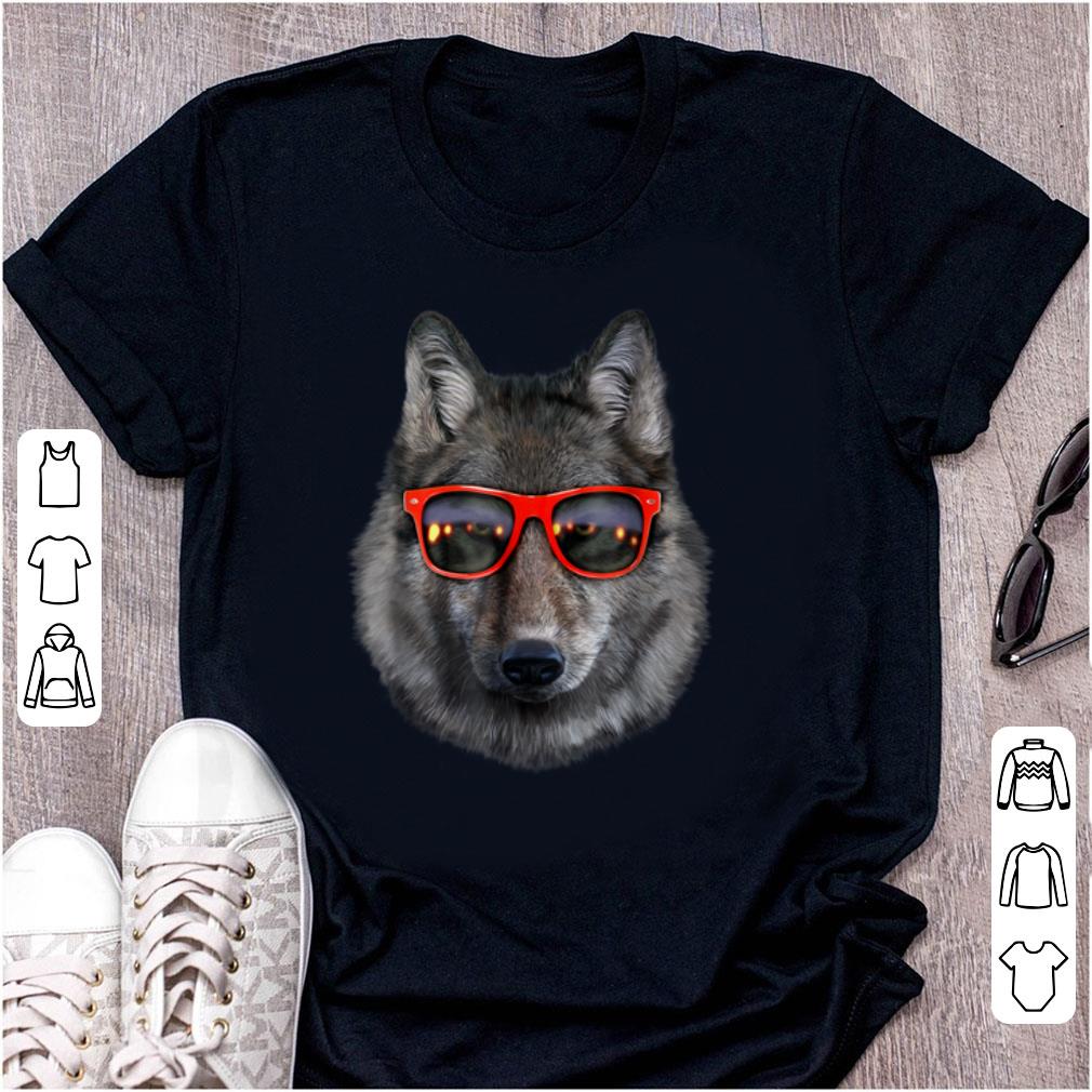 Nice Wolf in Retro Sunglass Frame shirt
