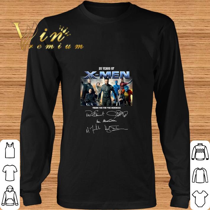 Official 20 years of X-Men thank you for the memories signatures shirt 5 Official 20 years of X-Men thank you for the memories signatures shirt