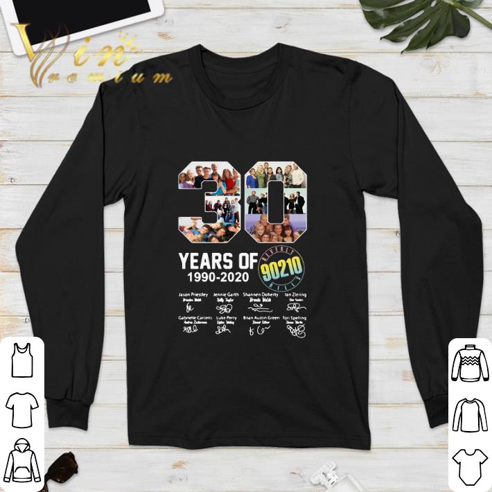 Official 30 years of Beverly Hills 90210 1990-2020 signatures shirt 5 Official 30 years of Beverly Hills 90210 1990-2020 signatures shirt