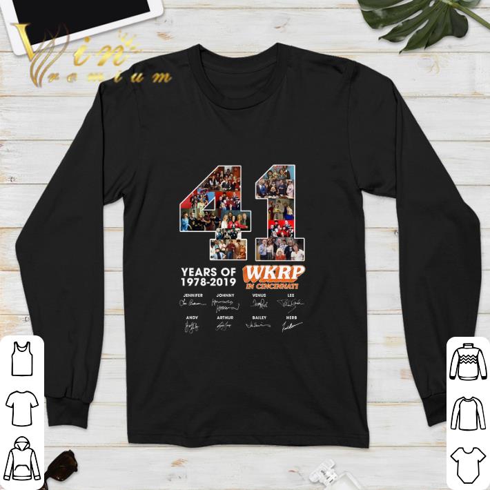 Official 41 Years Of WKRP in Cincinnati 1978-2019 Signatures shirt