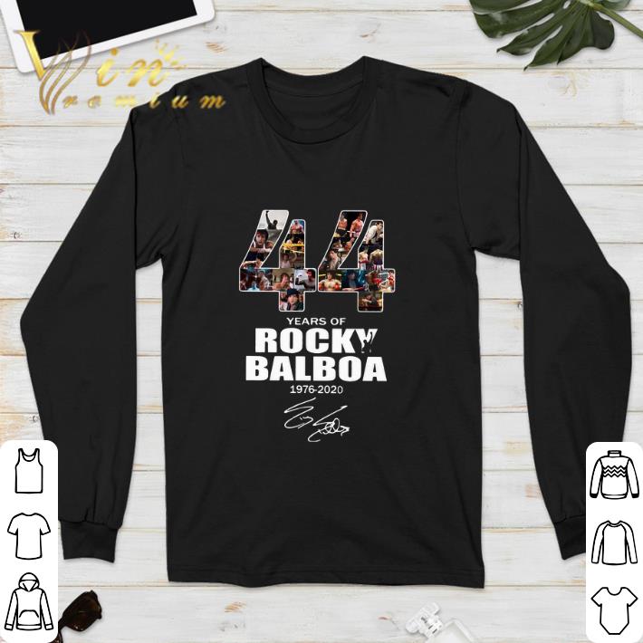 Official 44 years of Rocky Balboa 1976-2020 signature shirt