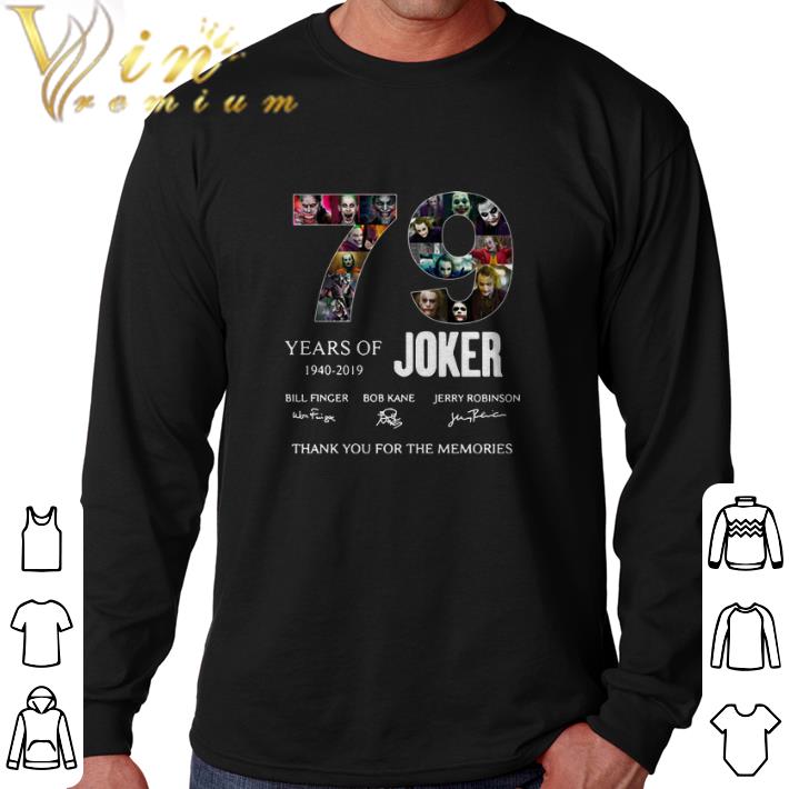 Official 79 Years of Joker 1940-2019 signatures shirt 5 Official 79 Years of Joker 1940-2019 signatures shirt