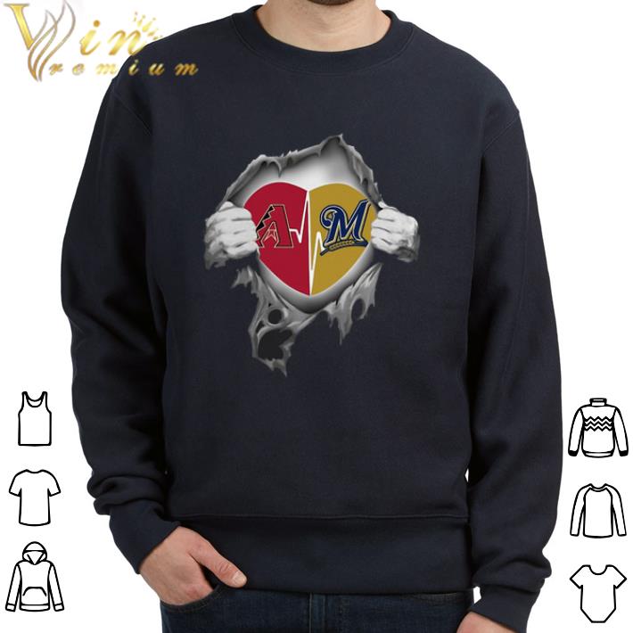 Official Arizona Diamondbacks Blood Inside Me Milwaukee Brewers shirt