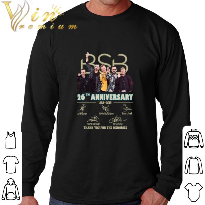 Official Backstreet Boys BSB 26th anniversary 1993-2019 signatures shirt 5 Official Backstreet Boys BSB 26th anniversary 1993-2019 signatures shirt