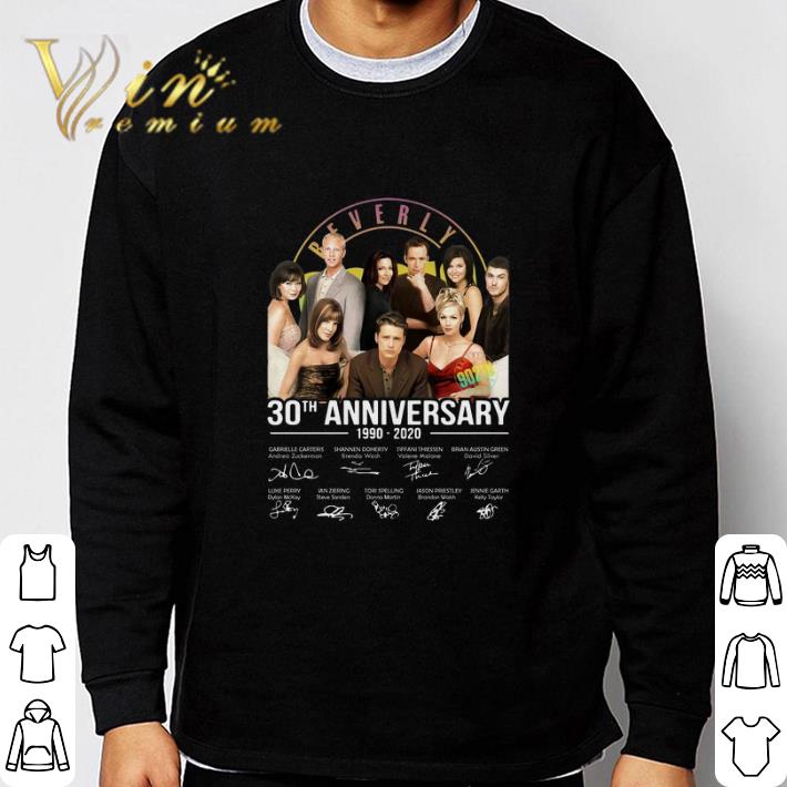 Official Beverly Hills 90210 30th anniversary 1990-2020 signatures shirt 5 Official Beverly Hills 90210 30th anniversary 1990-2020 signatures shirt