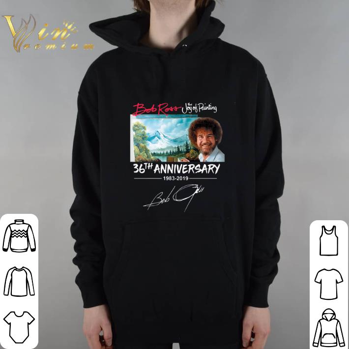 Official Bob Ross The Joy of Painting 36th Anniversary signature shirt 5 Official Bob Ross The Joy of Painting 36th Anniversary signature shirt
