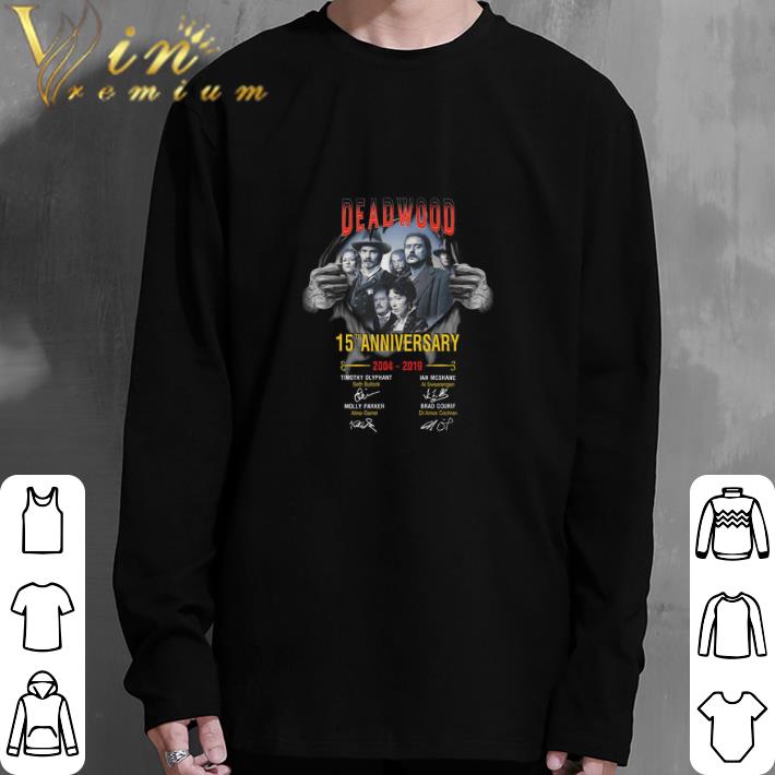 Official Deadwood The Movie 15th anniversary 2004-2019 signatures shirt