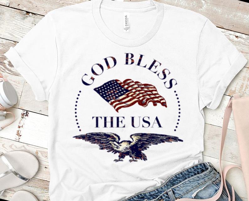Official God Bless The USA Eagle American Flag shirt