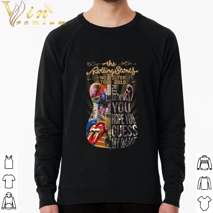 Official Guitar The Rolling Stones no filter tour 2019 signatures shirt 1 Official Guitar The Rolling Stones no filter tour 2019 signatures shirt 2