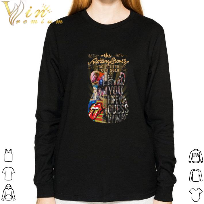 Official Guitar The Rolling Stones no filter tour 2019 signatures shirt 2 Official Guitar The Rolling Stones no filter tour 2019 signatures shirt 3