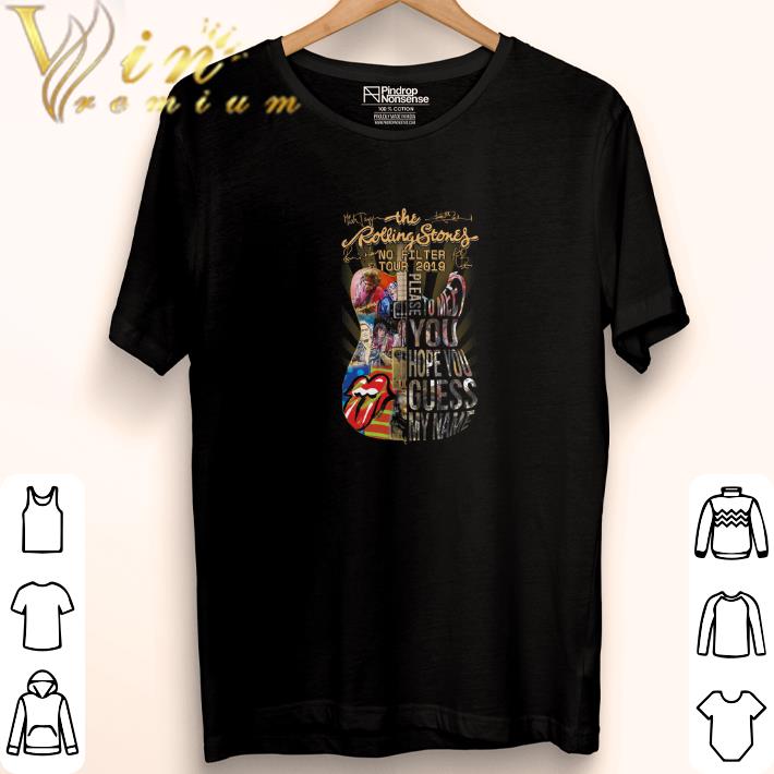 Official Guitar The Rolling Stones no filter tour 2019 signatures shirt 5 Official Guitar The Rolling Stones no filter tour 2019 signatures shirt