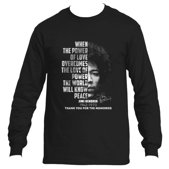 Official Jimi Hendrix 1942-1970 when the power of love overcomes the love shirt 5 Official Jimi Hendrix 1942-1970 when the power of love overcomes the love shirt