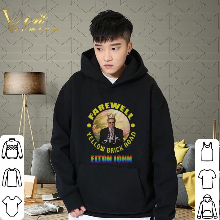 Official LGBT Elton John Farewell Yellow Brick Road signature shirt