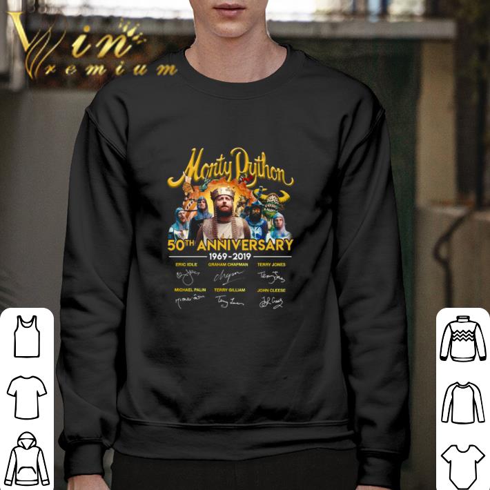 Official Monty Python 50th anniversary 1969-2019 signatures shirt