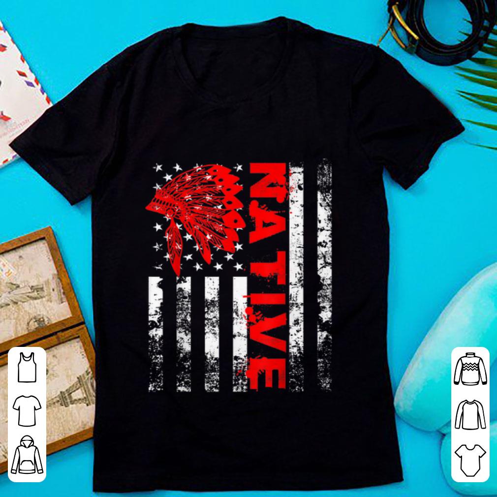 Official Native American Day Vintage USA Flag shirt