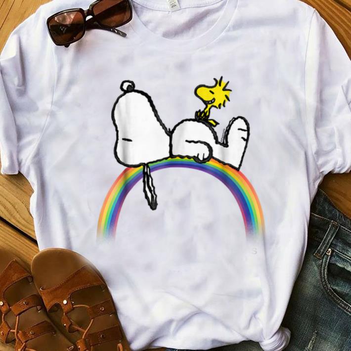 Official Peanuts Snoopy Woodstock Rainbow shirt