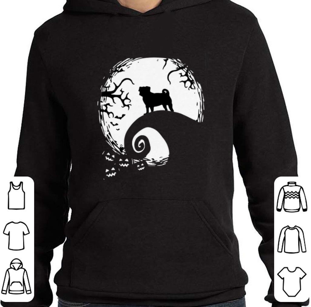 Official Pug dog and moon Halloween shirt
