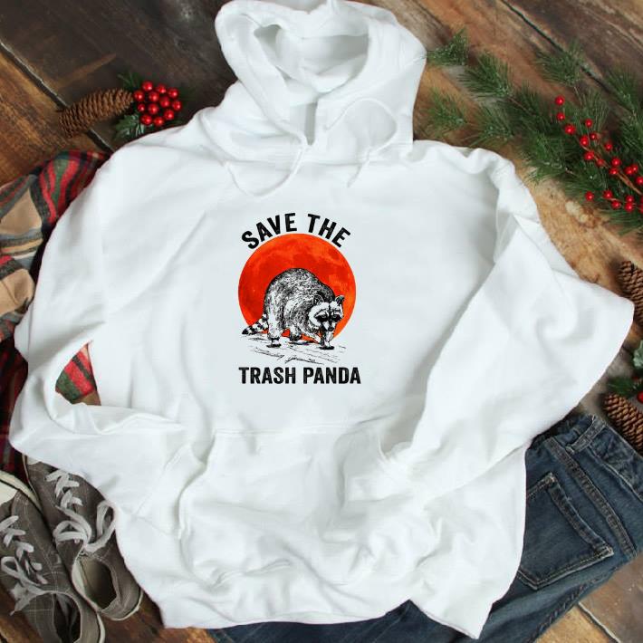 Official Raccoon Save the trash panda sunset shirt