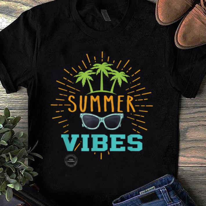 Official Summer Vibes Palm Trees And Sunglasses shirt