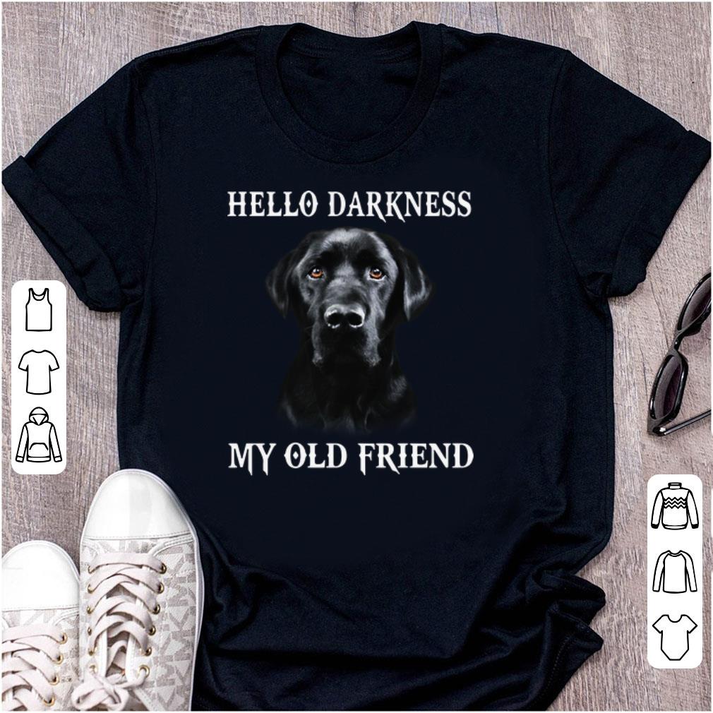 Original Hello Darkness My Old Friend Dog Lover shirt