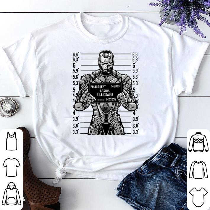 Original Iron man police dept genius billionaire shirt 5 Original Iron man police dept genius billionaire shirt