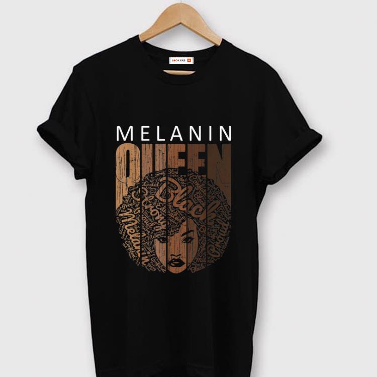 Original Natural Afro Melanin Queen African American shirt