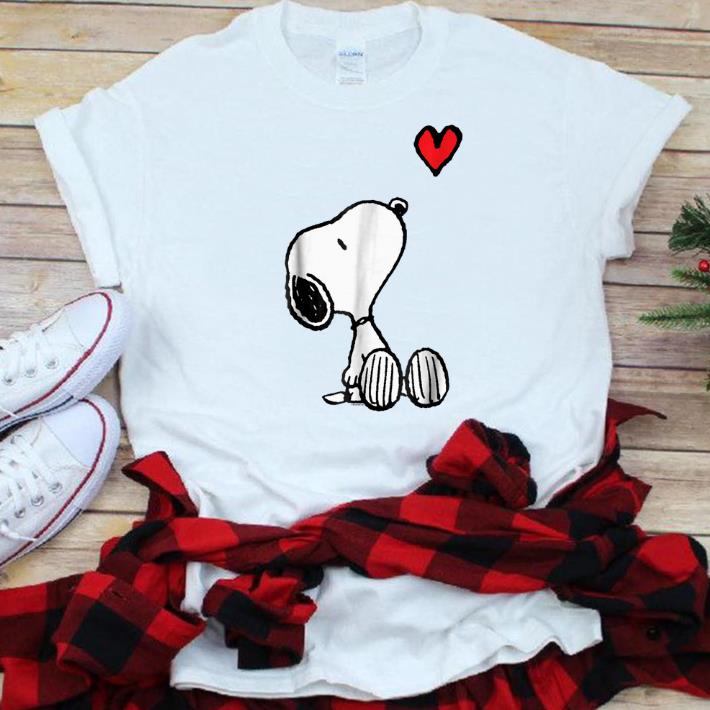 Original Peanuts Heart Sitting Snoopy shirt
