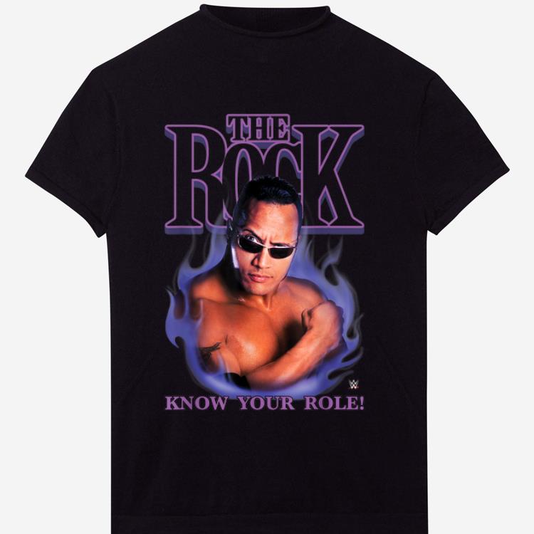 Original The Rock Know Your Role WWE shirt