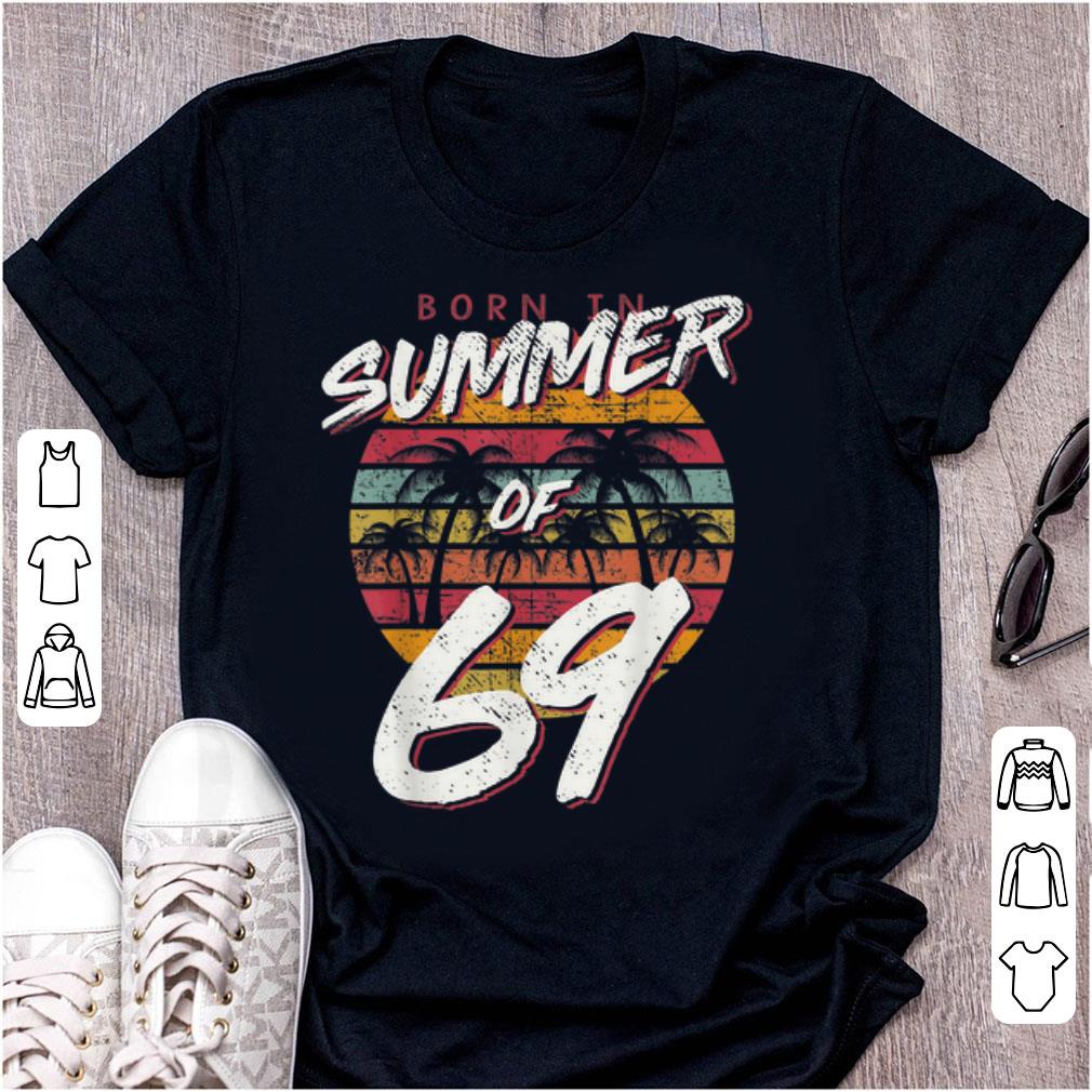 Original Vintage Sunset 50th Birthday Born In Summer Of 69 shirt