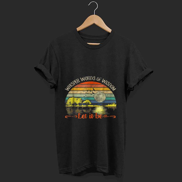 Original Whisper Words Of Wisdom Let It Be Vintage Guitar Lake shirt