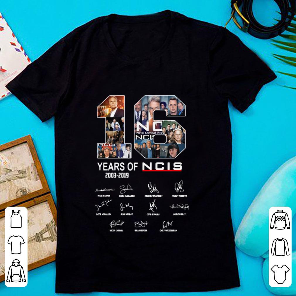 Premium 16 Years Of NCIS Signature shirt