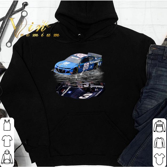 Premium Dale Earnhardt Jr. car water mirror reflection shadow shirt