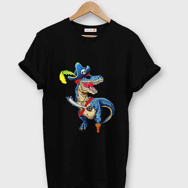 Premium Dinosaur T Rex Pirate Halloween Gift Skull T Rex Halloween shirt
