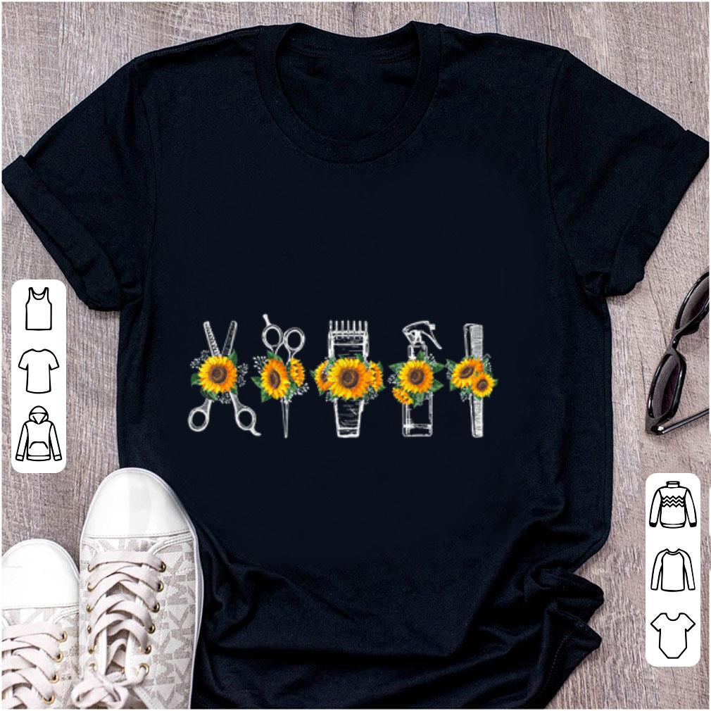 Premium Hair Stylist Barber Tools Sunflower shirt