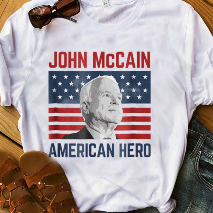  Premium John McCain American Hero Usa Flag shirt