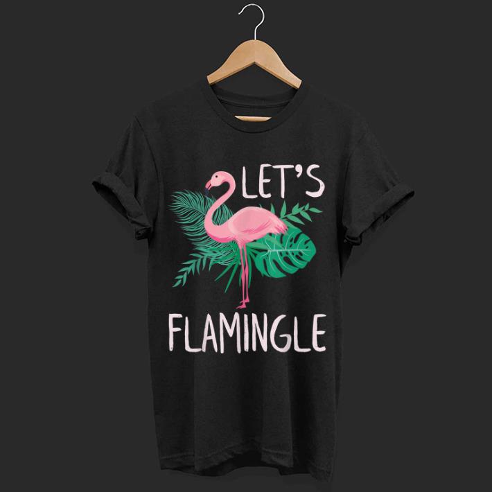 Premium Pink Flamingo Quote - Let's Flamingle Summer shirt