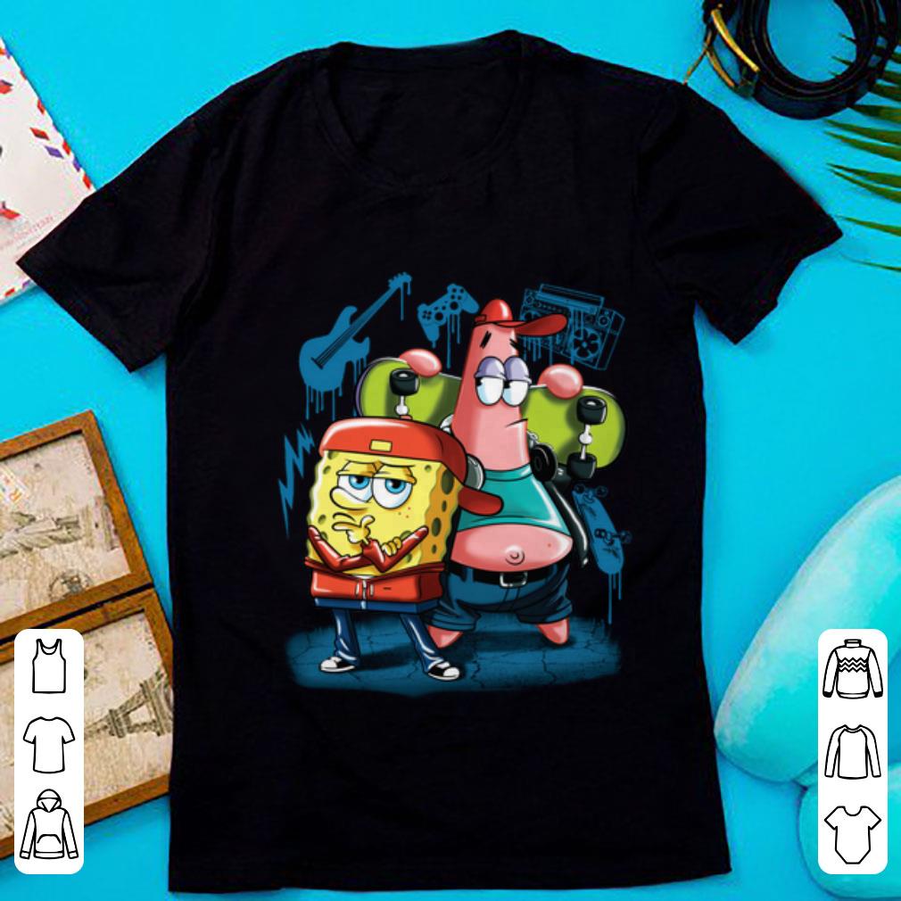 Premium Punk Rock Spongebob With Patrick Star Pullover Street Style shirt