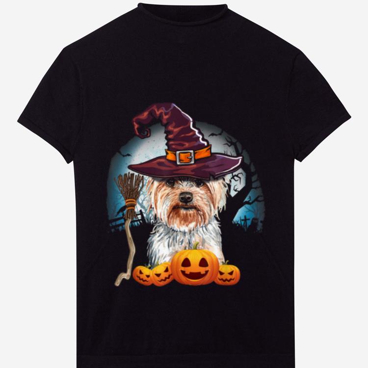 Premium Yorkshire Terrier Witch Hat Dog Halloween Costume Gift shirt