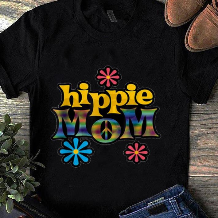 Pretty Hippie Mom Retro Vintage Love, Flower And Peace shirt