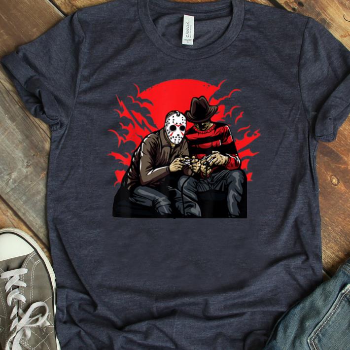Pretty Horror Gamers Jason and Freddy shirt