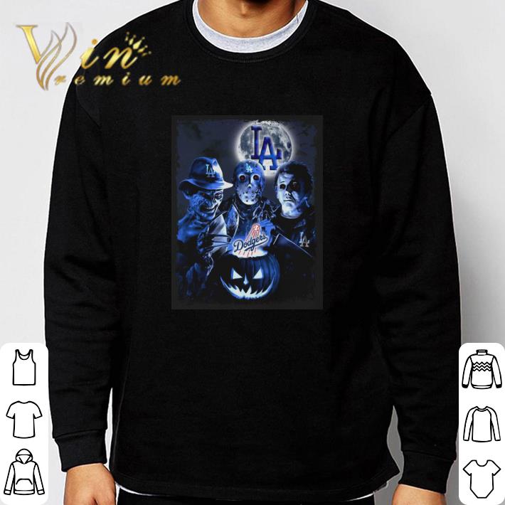 Pretty Los Angeles Dodgers Horror film characters shirt 5 Pretty Los Angeles Dodgers Horror film characters shirt