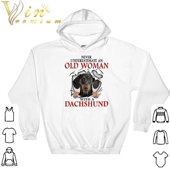 Pretty Never underestimate an old woman with a dachshund shirt 5 Pretty Never underestimate an old woman with a dachshund shirt