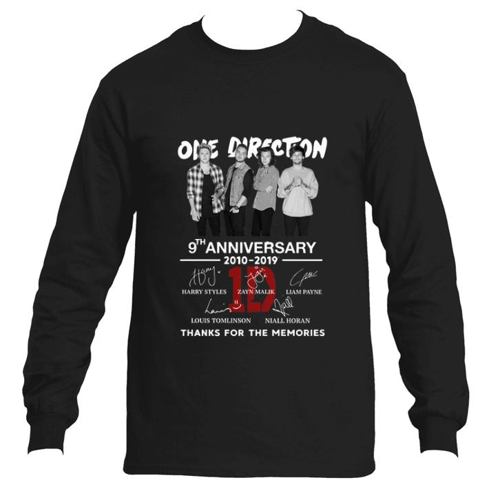 Pretty One Direction 9th anniversary 2010-2019 thanks for the memories shirt 5 Pretty One Direction 9th anniversary 2010-2019 thanks for the memories shirt