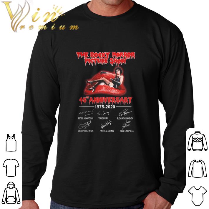 Pretty The Rocky Horror Picture Show 45th Anniversary 1975-2020 signatures shirt