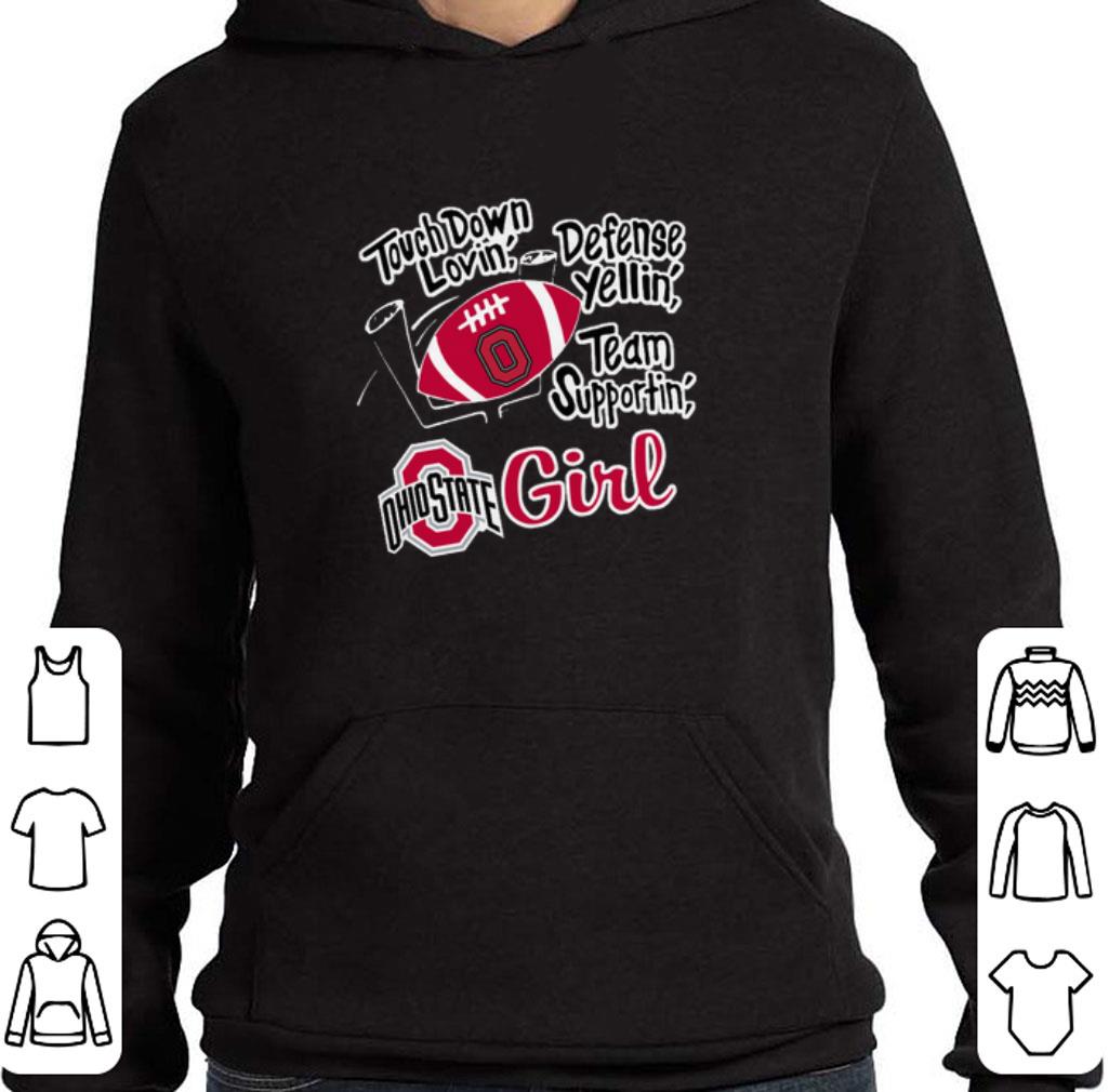 Pretty Touch down lovin defense yellin team supportin Ohio State girl shirt