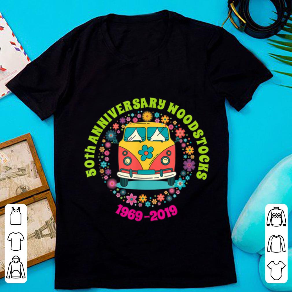 Pretty Woodstocks 50th Anniversary Peace Bus 1969 2019 shirt