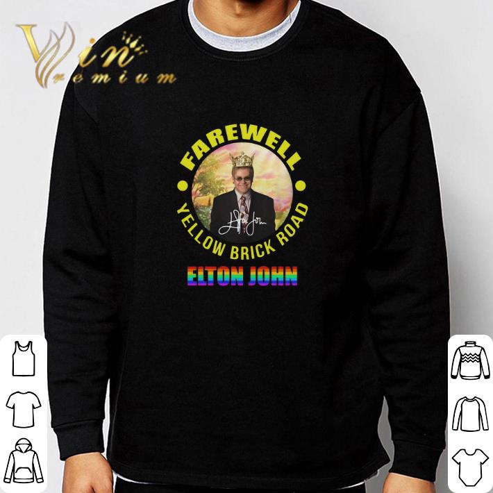 Signature LGBT Elton John Farewell Yellow Brick Road shirt