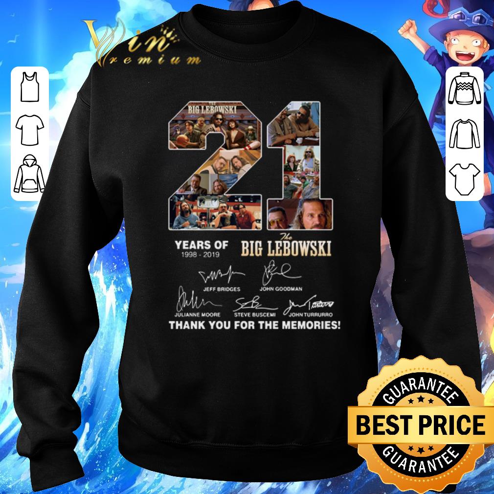 Top 21 years of The Big Lebowski 1998-2019 thank you for the memories shirt 5 Top 21 years of The Big Lebowski 1998-2019 thank you for the memories shirt